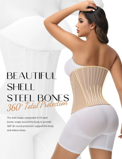 SHAPSHE Waist Trainer Corset for Women – Tummy Control Shapewear Belly Band for Gym, Workout & Sports Activities