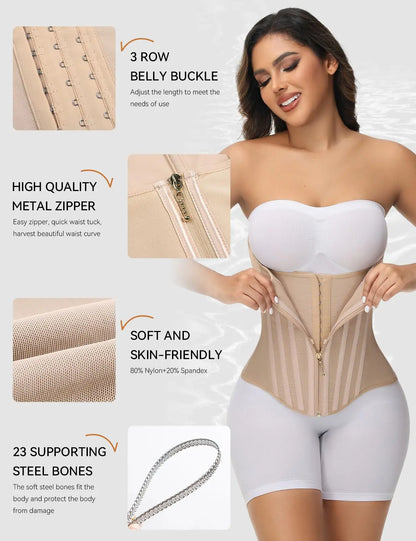 SHAPSHE Waist Trainer Corset for Women – Tummy Control Shapewear Belly Band for Gym, Workout & Sports Activities