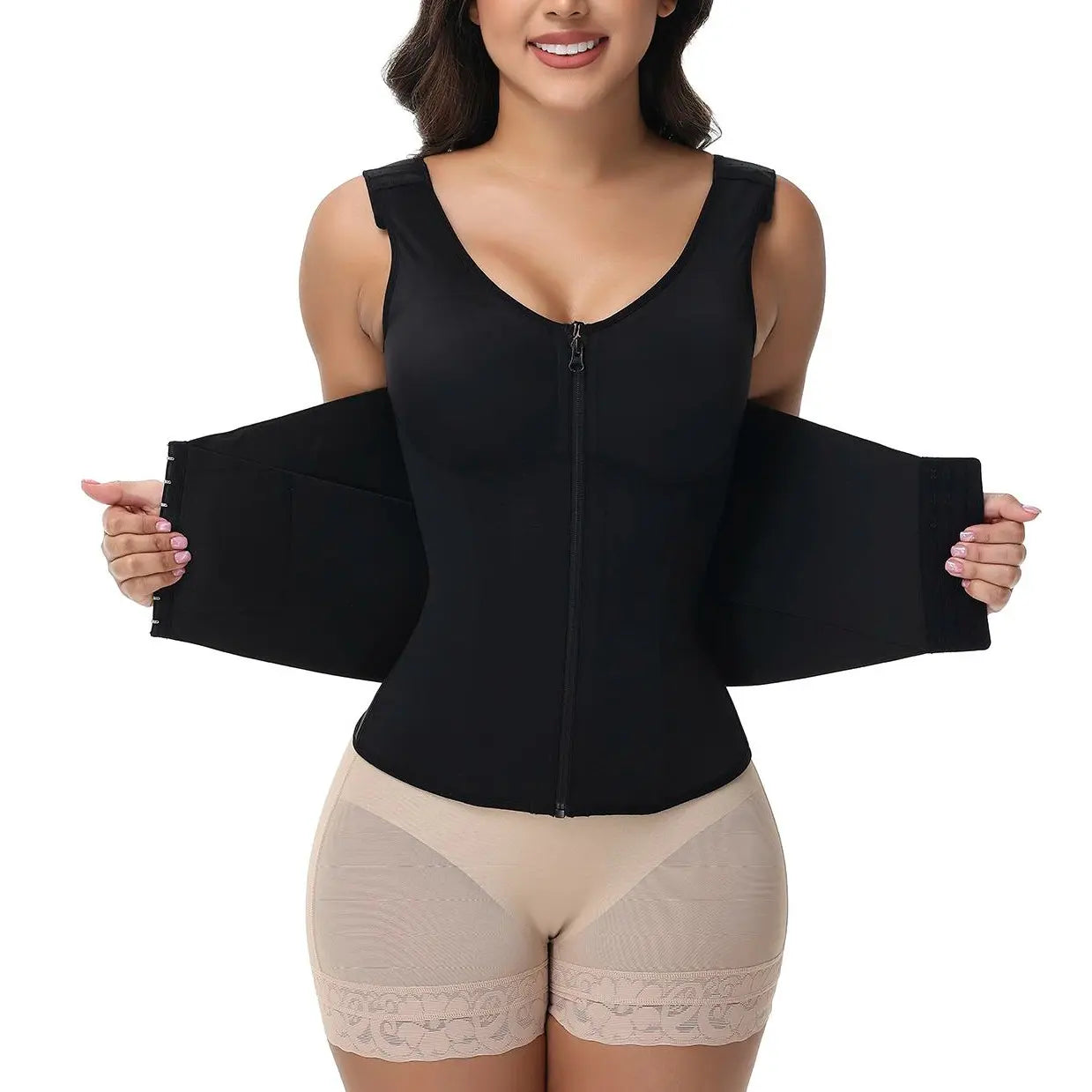 SHAPSHE Waist Shapewear for Women – Corset Shapewear with Built-in Bra, Tummy Control Body Shaper for Slimming & Support