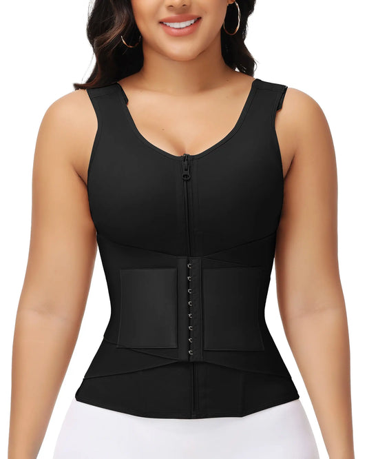 SHAPSHE Waist Shapewear for Women – Corset Shapewear with Built-in Bra, Tummy Control Body Shaper for Slimming & Support