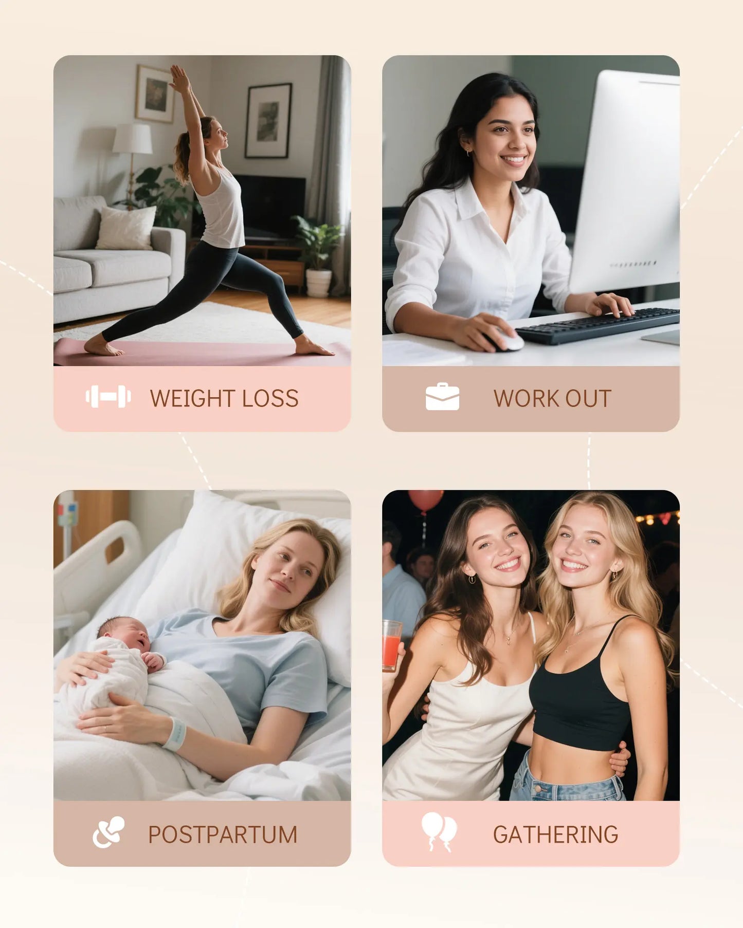 SHAPSHE Waist Shapewear for Women – Corset Shapewear with Built-in Bra, Tummy Control Body Shaper for Slimming & Support
