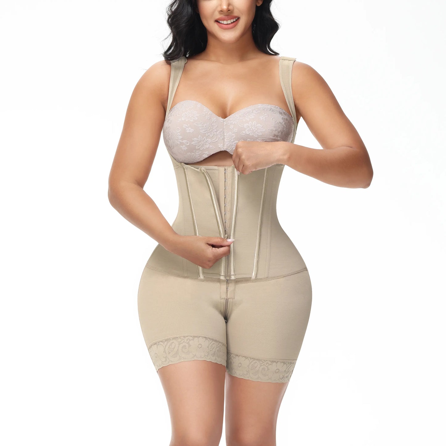 SHAPSHE Colombian Style Shapewear Bodysuit – Waist Slimming Fajas for Women with Tummy Control Fit